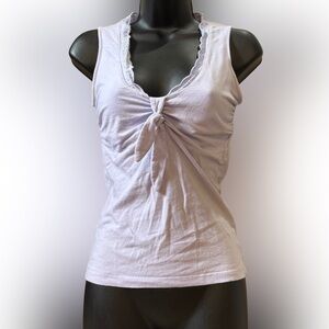 Moda International Elegant Lavender Sleeveless Top